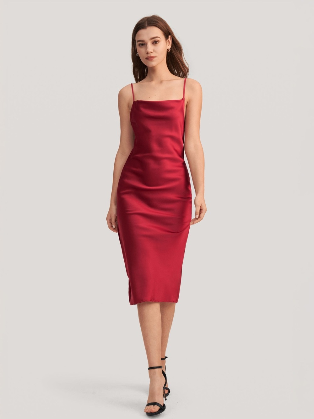 Lilysilk Elegant Alluring Cowl Neck Silk Dress